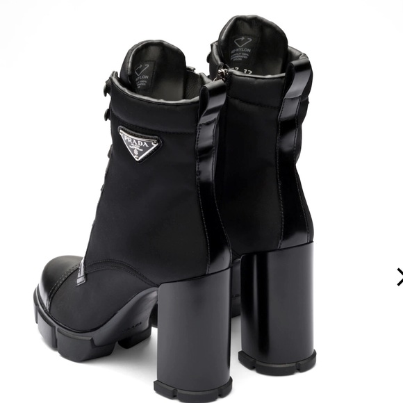 Brand new PRADA black lace-up boots - Picture 3 of 5